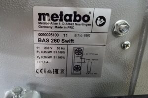 <strong>Gebraucht</strong> Metabo kleine Bandsäge BAS26, Bandlänge 1712 mm – Bild 4