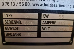 Holzprofi Kreissäge-Fräse SF2-2,3VR4KW-OA-IG – Bild 5