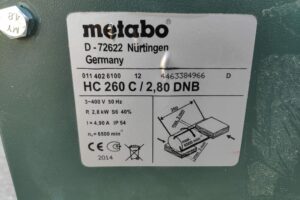 <strong>Gebraucht</strong> Metabo Abricht-Dickenhobelmaschine HC260, 2 Messer, 160 mm Hobeldurchlass – Bild 3