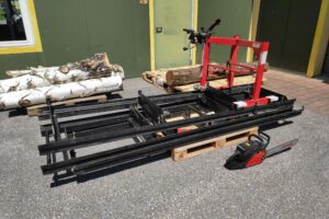 <strong>Gebraucht</strong> Jonsered Blockbandsäge mit Motorsäge 2095, 5 m Schnittlänge – Bild 4