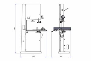 Holzprofi SBW5300 Bandsäge – Bild 7